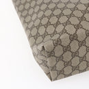 GUCCI GG Supreme Web Sherry Line Tote Bag PVC Beige Red 39 02 003 Auth 148850-13