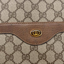 GUCCI GG Supreme Web Sherry Line Tote Bag PVC Beige Red 39 02 003 Auth 148850-14