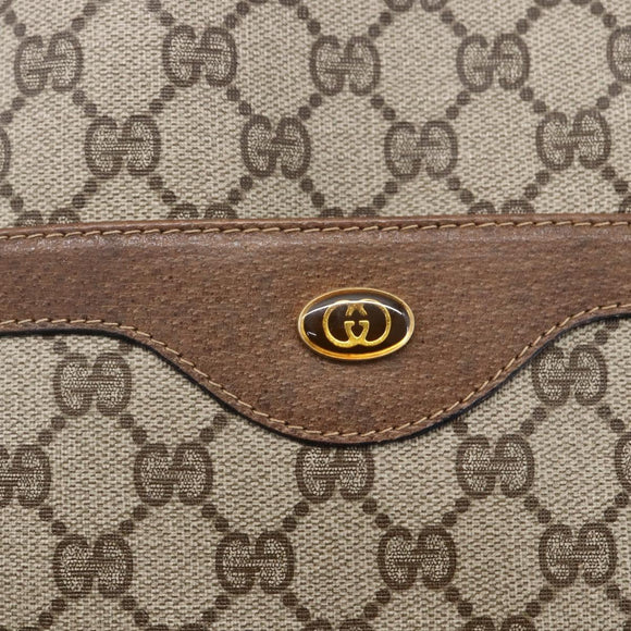 GUCCI GG Supreme Web Sherry Line Tote Bag PVC Beige Red 39 02 003 Auth 148850