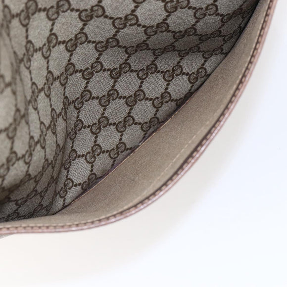 GUCCI GG Supreme Web Sherry Line Tote Bag PVC Beige Red 39 02 003 Auth 148850