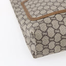 GUCCI GG Plus Supreme Web Sherry Line Tote Bag PVC Beige Red Green Auth 148852-11