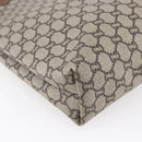 GUCCI GG Plus Supreme Web Sherry Line Tote Bag PVC Beige Red Green Auth 148852-13