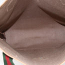 GUCCI GG Plus Supreme Web Sherry Line Tote Bag PVC Beige Red Green Auth 148852-16