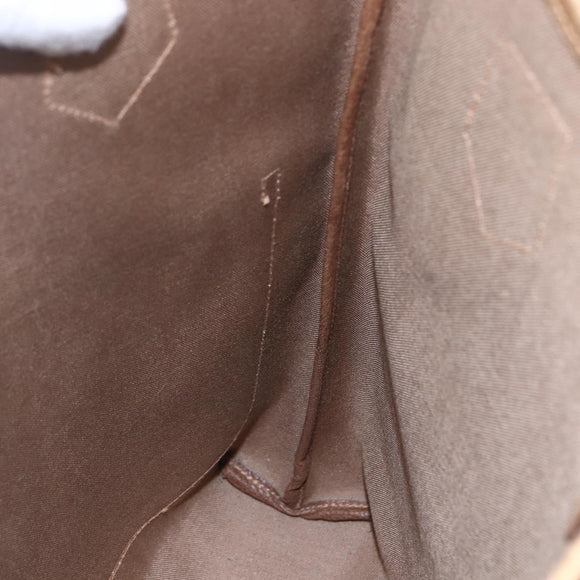 GUCCI GG Plus Supreme Web Sherry Line Tote Bag PVC Beige Red Green Auth 148852