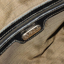 FENDI Zucca Canvas Hand Bag Black Brown Auth 148854-17