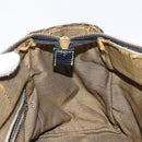 FENDI Zucca Canvas Hand Bag Black Brown Auth 148854-19