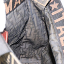 FENDI Zucca Canvas Hand Bag Black Brown Auth 148855-16