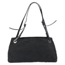 FENDI Zucca Canvas Shoulder Bag Black Auth 148857-2
