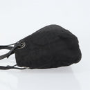 FENDI Zucca Canvas Shoulder Bag Black Auth 148857-4