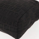 FENDI Zucchino Canvas Hand Bag Black Auth 148858-16