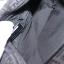 FENDI Zucchino Canvas Hand Bag Black Auth 148858-11
