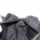 FENDI Zucchino Canvas Hand Bag Black Auth 148858-19