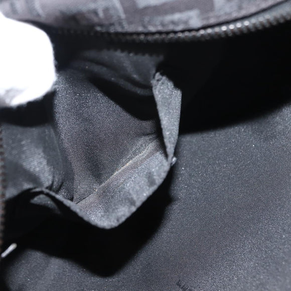 FENDI Zucchino Canvas Hand Bag Black Auth 148858