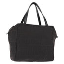 FENDI Zucchino Canvas Hand Bag Black Auth 148858-1