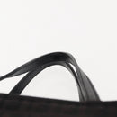 FENDI Zucchino Canvas Hand Bag Black Auth 148858-8