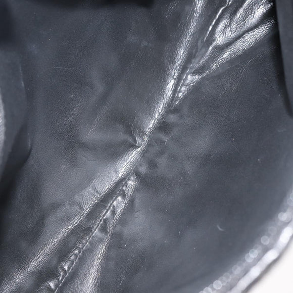 FENDI Shoulder Bag Leather Black Auth 148859