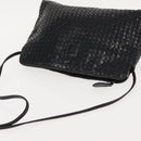 FENDI Shoulder Bag Leather Black Auth 148859-6