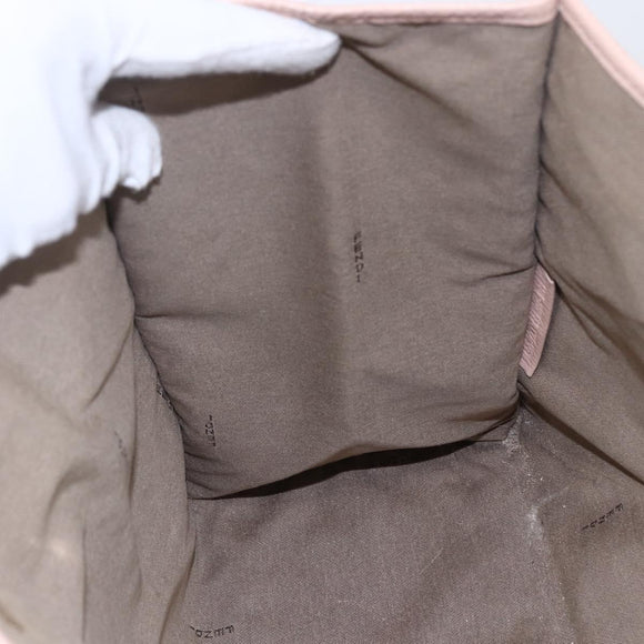 FENDI Zucchino Canvas Tote Bag Multicolor Gold Auth 148860