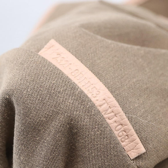 FENDI Zucchino Canvas Tote Bag Multicolor Gold Auth 148860