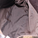 FENDI Pecan Canvas Shoulder Bag Black Brown Auth 148861-11