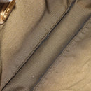 FENDI Shoulder Bag Leather Beige Gold Auth 148863-11