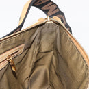FENDI Shoulder Bag Leather Beige Gold Auth 148863-19