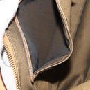 FENDI Shoulder Bag Leather Beige Gold Auth 148863-12