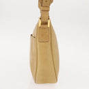 FENDI Shoulder Bag Leather Beige Gold Auth 148863-3