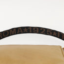 FENDI Shoulder Bag Leather Beige Gold Auth 148863-8