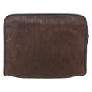 Christian Dior Trotter Canvas Clutch Bag Brown Auth 148875-13