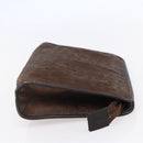 Christian Dior Trotter Canvas Clutch Bag Brown Auth 148875-4