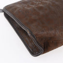 Christian Dior Trotter Canvas Clutch Bag Brown Auth 148875-14