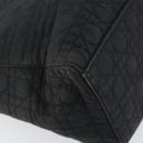 Christian Dior Canage Hand Bag Nylon Black Gold Auth 148879-11