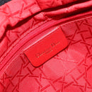 Christian Dior Canage Hand Bag Nylon Black Gold Auth 148879-16