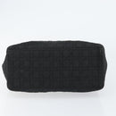 Christian Dior Canage Hand Bag Nylon Black Gold Auth 148879-9