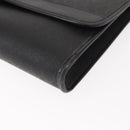 Christian Dior Honeycomb Canvas Chain Shoulder Bag PVC Black Gold Auth 148882-11