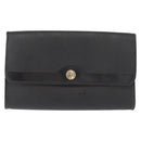 Christian Dior Honeycomb Canvas Chain Shoulder Bag PVC Black Gold Auth 148882-2