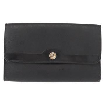 Christian Dior Honeycomb Canvas Chain Shoulder Bag PVC Black Gold Auth 148882 - 0