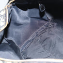 Christian Dior Trotter Canvas Boston Bag PVC Black Gold Auth 148883-17