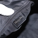 Christian Dior Trotter Canvas Boston Bag PVC Black Gold Auth 148883-20