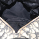 Christian Dior Trotter Canvas Boston Bag PVC Black Gold Auth 148883-22