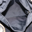 Christian Dior Trotter Canvas Boston Bag PVC Black Gold Auth 148883-25