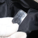 Christian Dior Trotter Canvas Boston Bag PVC Black Gold Auth 148883-26