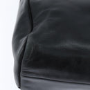 Christian Dior Tote Bag Leather Black Gold Auth 148884-15