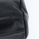 Christian Dior Tote Bag Leather Black Gold Auth 148884-16