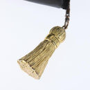 Christian Dior Tote Bag Leather Black Gold Auth 148884-10