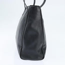 Christian Dior Tote Bag Leather Black Gold Auth 148884-4