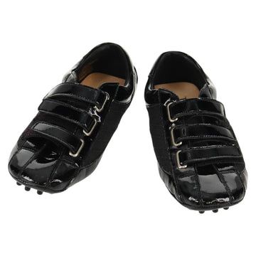 Christian Dior Baby Shoes Trotter Canvas Black Auth 148885V