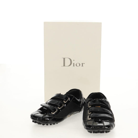 Christian Dior Baby Shoes Trotter Canvas Black Auth 148885V