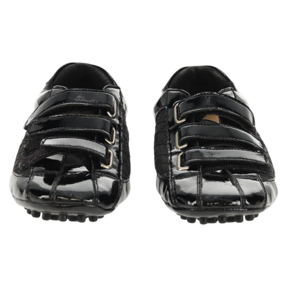 Christian Dior Baby Shoes Trotter Canvas Black Auth 148885V